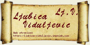 Ljubica Viduljević vizit kartica
